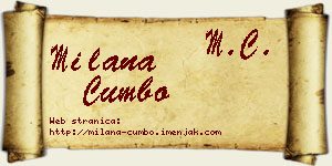 Milana Cumbo vizit kartica